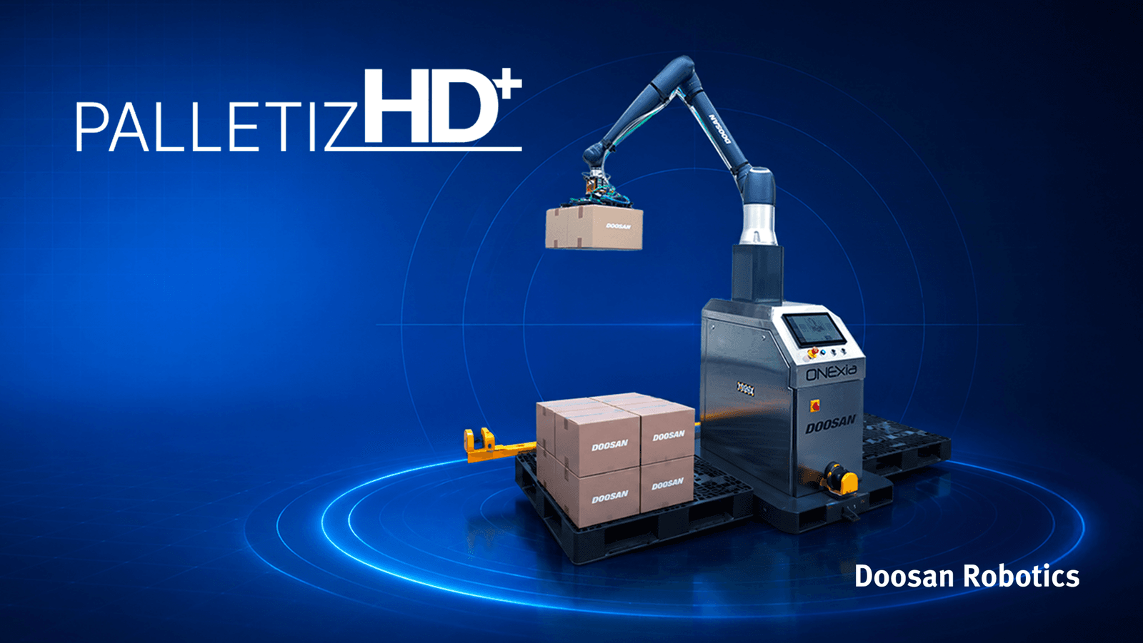 Doosan Robotics Unveils AI Palletizing Solution PalletizHD+ at Automate 2026