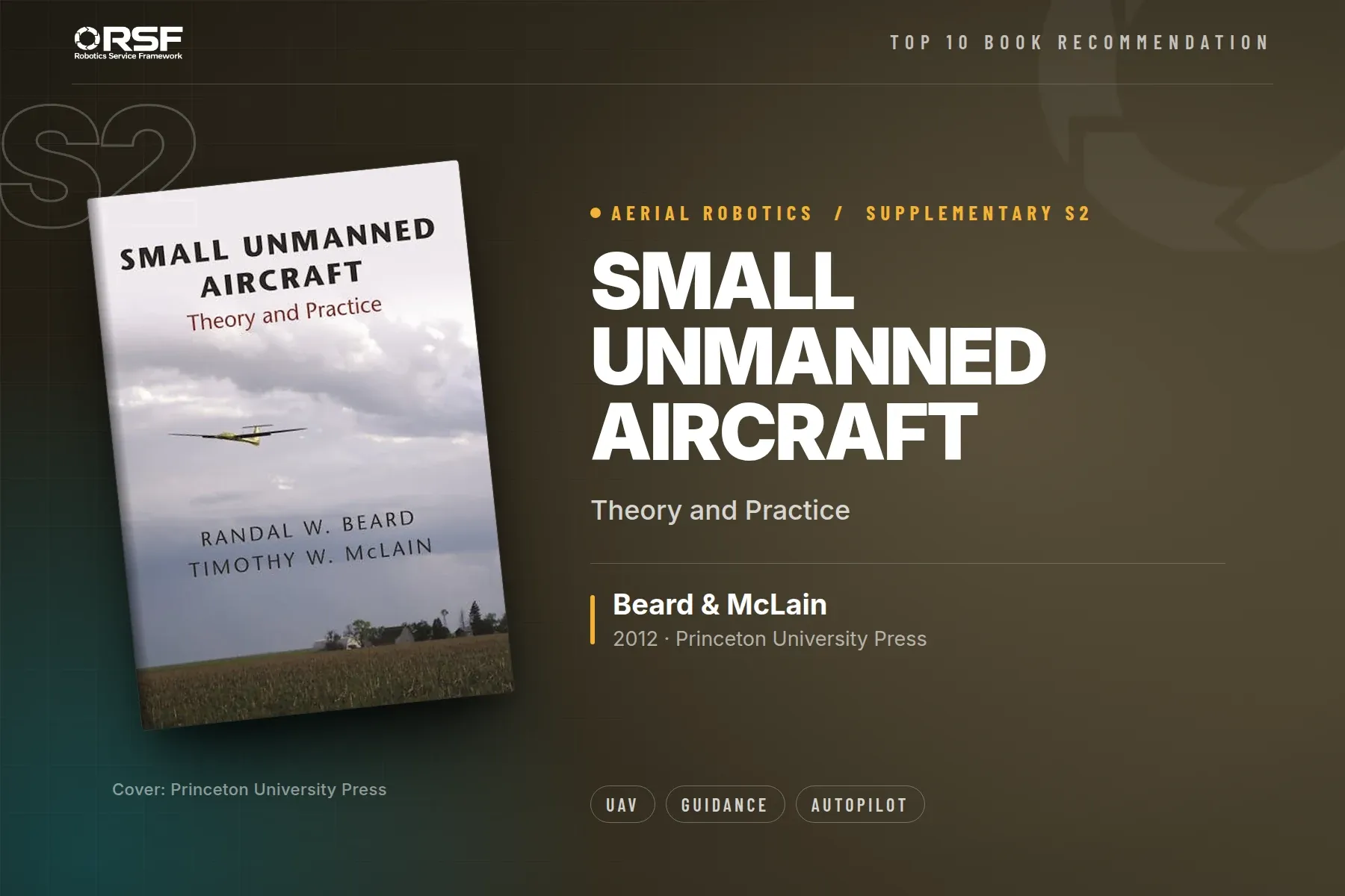 Small Unmanned Aircraft: Theory and Practice Beard & McLain — RSF Specialist Shelf · Book S2 of 6