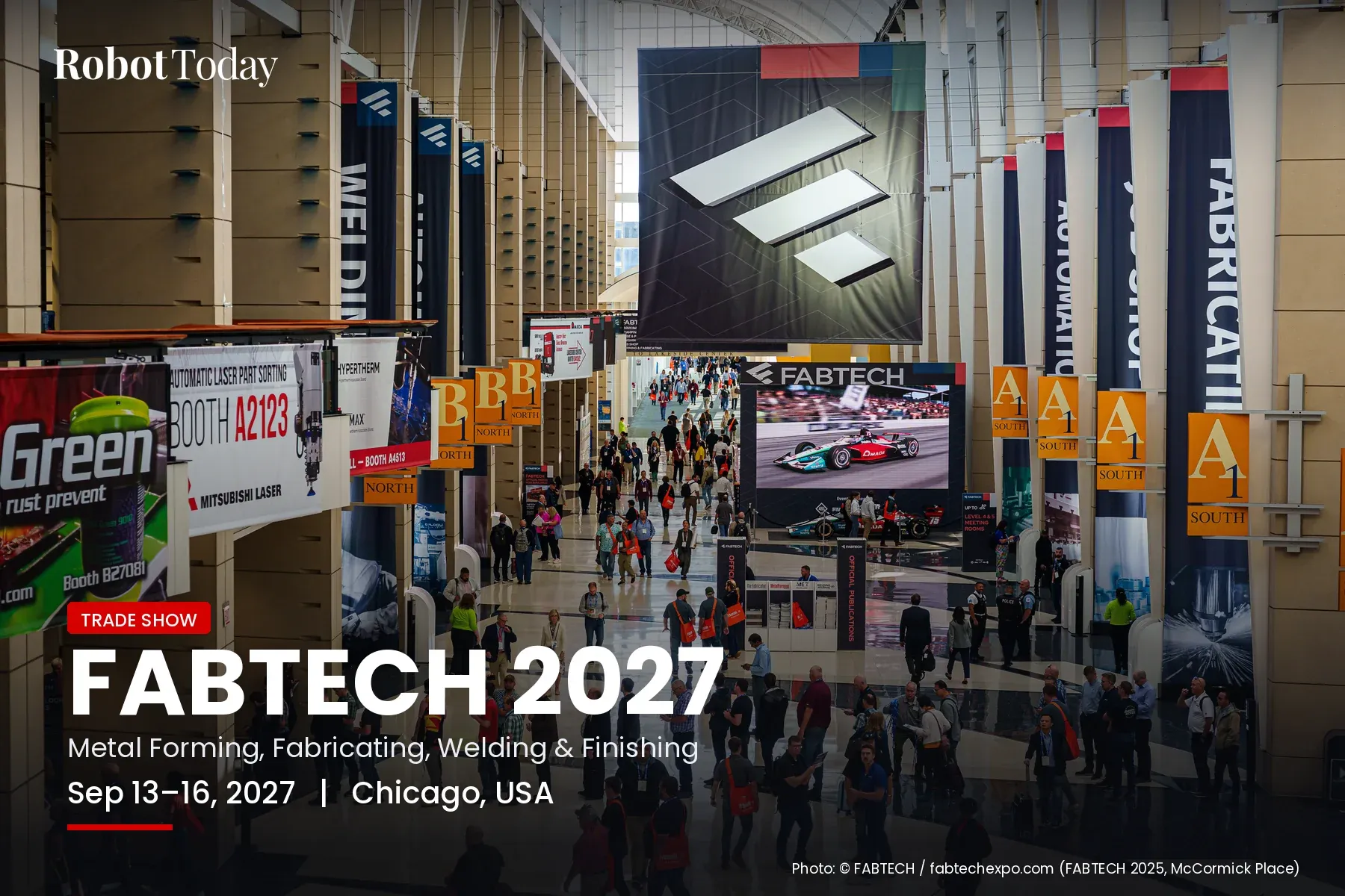 FABTECH 2027 | Sep 13–16, McCormick Place, Chicago